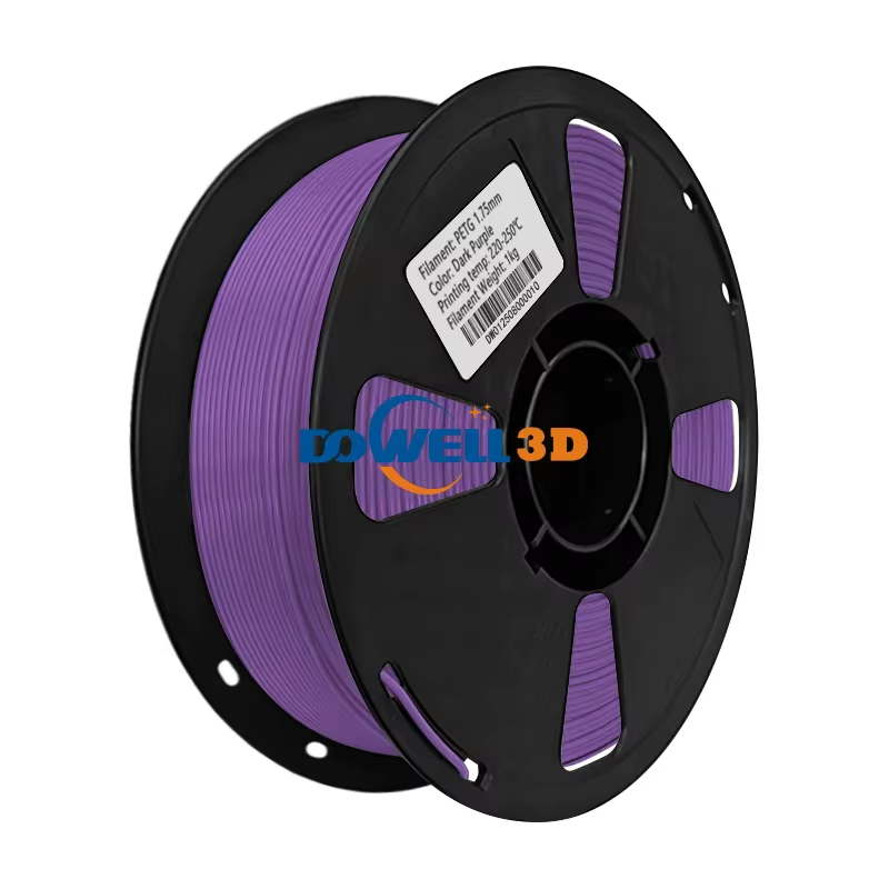 DOWELL3D PETG Dark Purple — 1 kg / 1.75 mm, manufacturer image supplied by owner