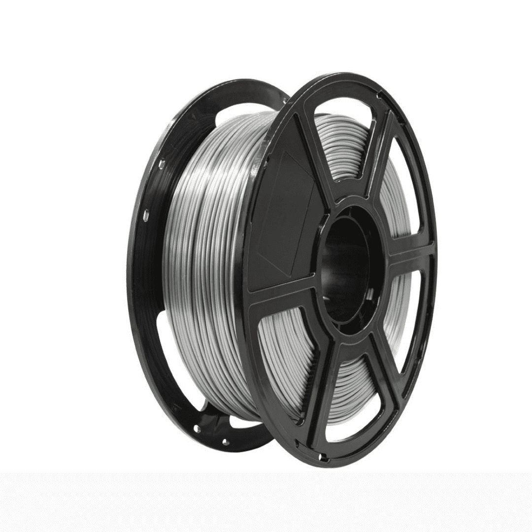 Silk PLA Silver 1.75mm filament spool